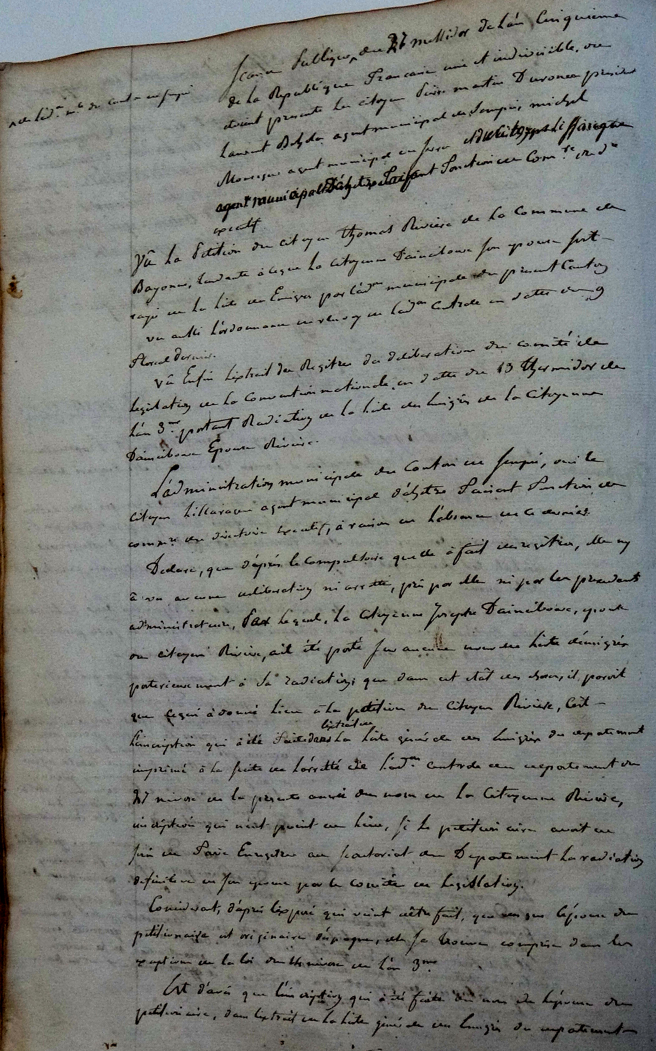 Photo des délibérations municipales n° 0259