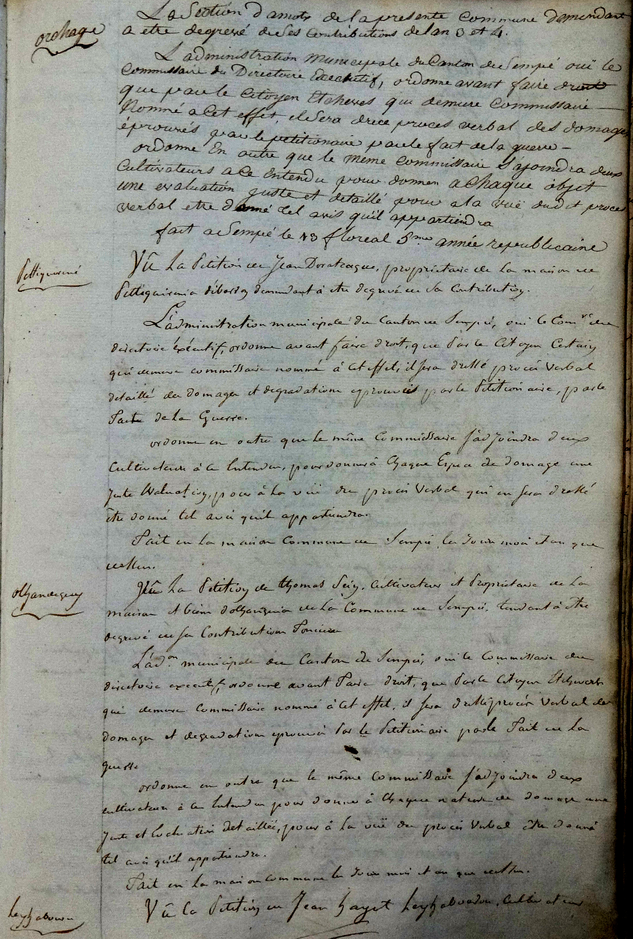 Photo des délibérations municipales n° 0277