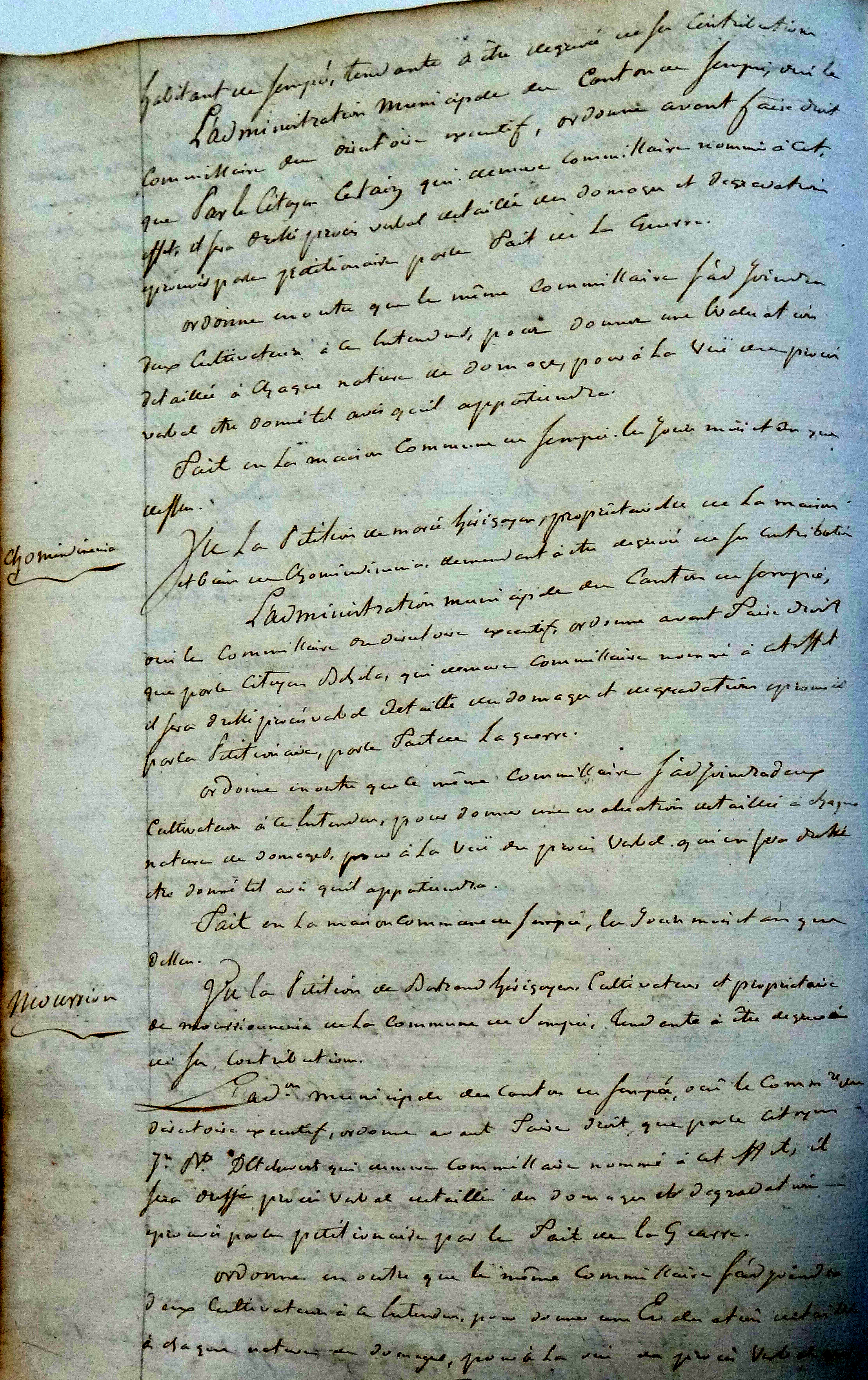 Photo des délibérations municipales n° 0279