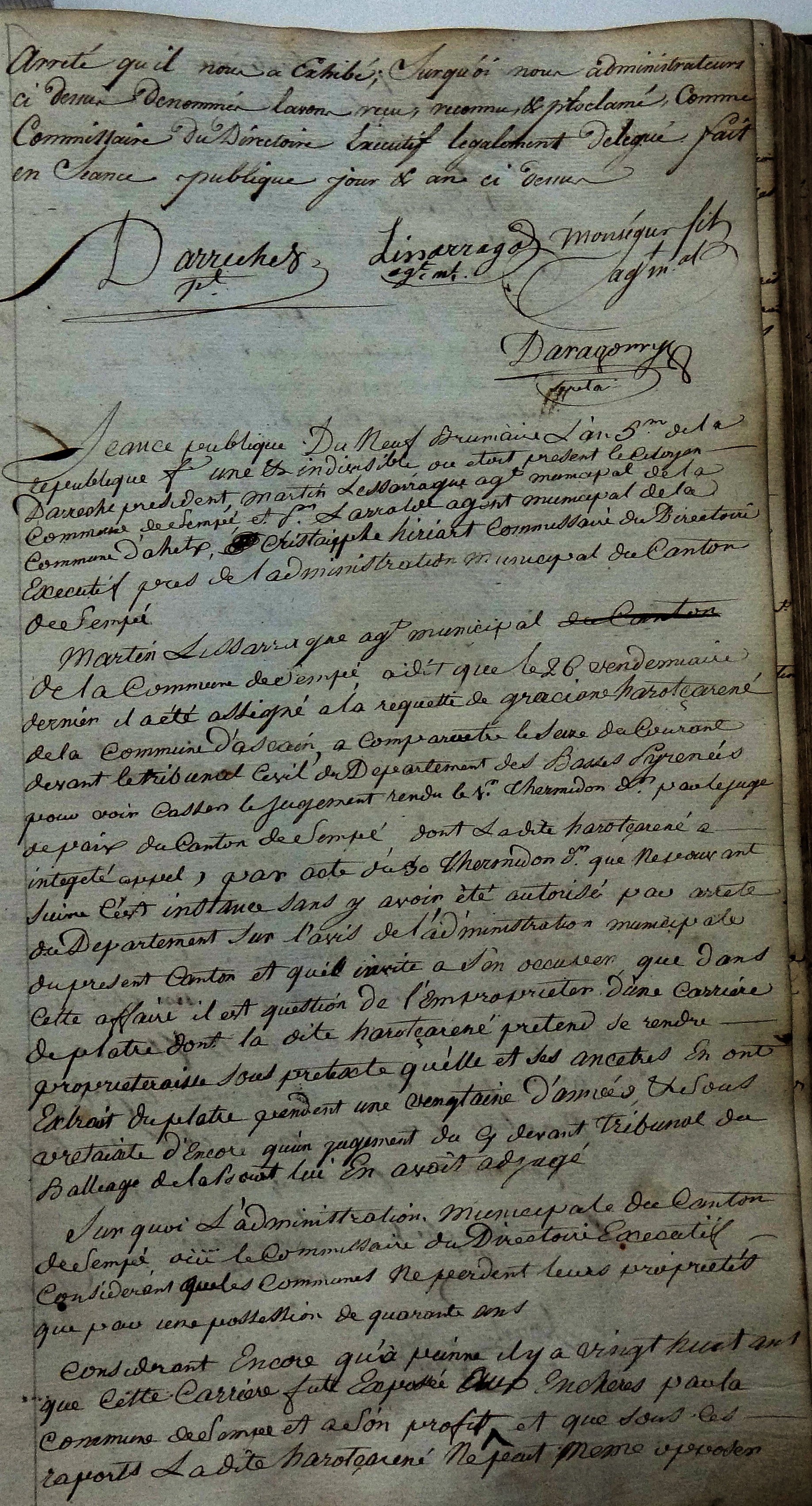 Photo des délibérations municipales n° 0280