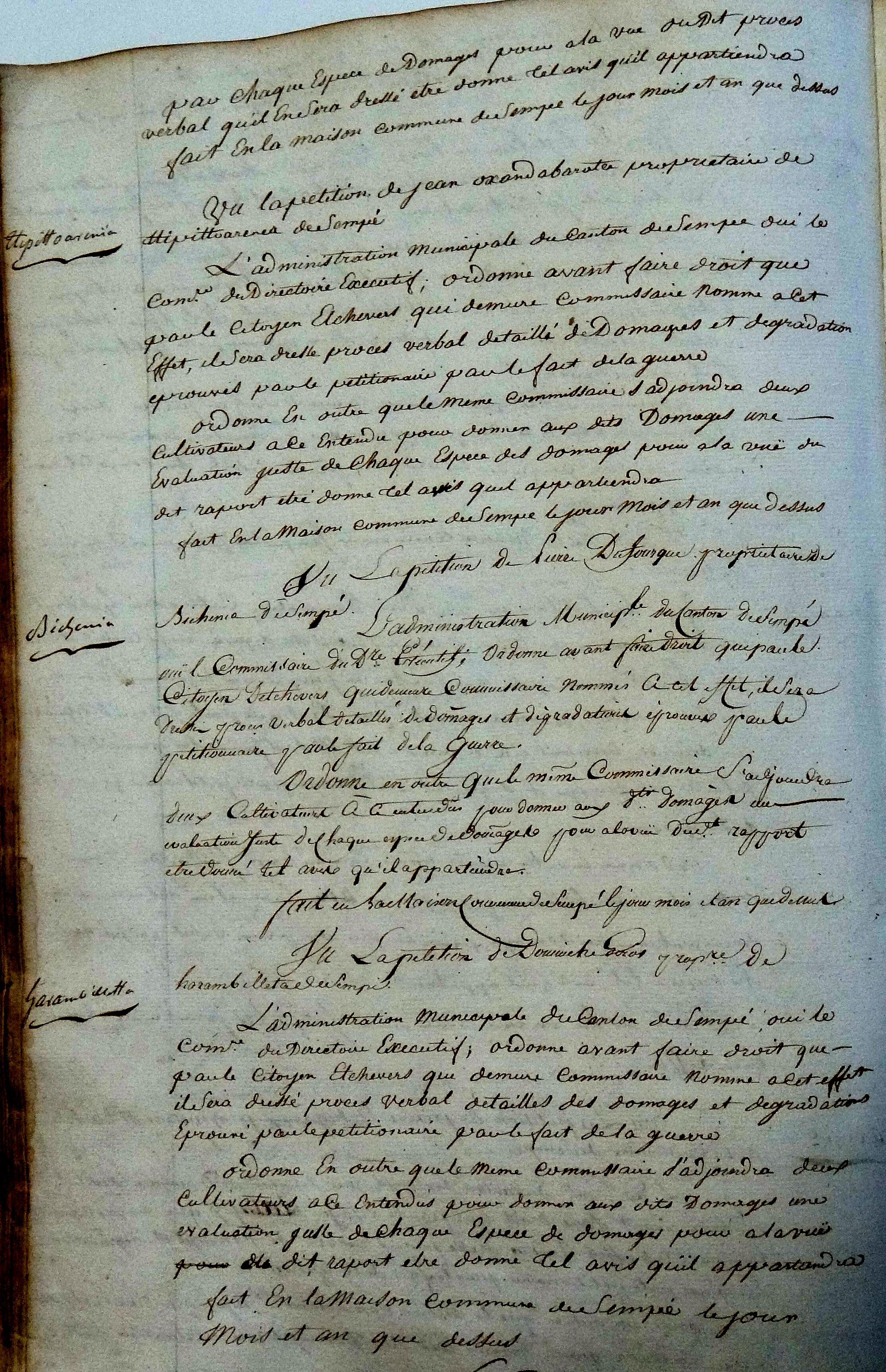 Photo des délibérations municipales n° 0282
