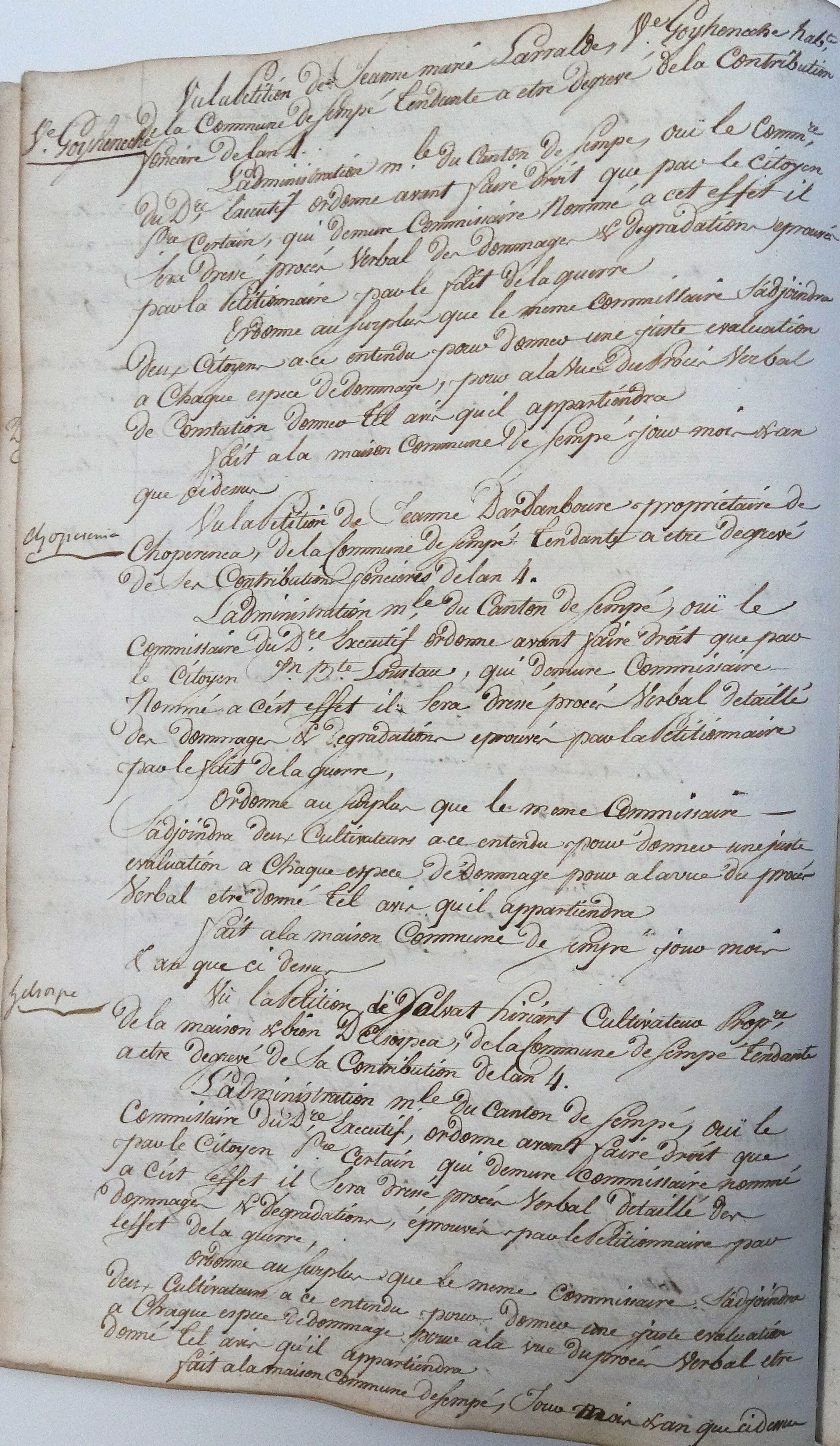 Photo des délibérations municipales n° 0285