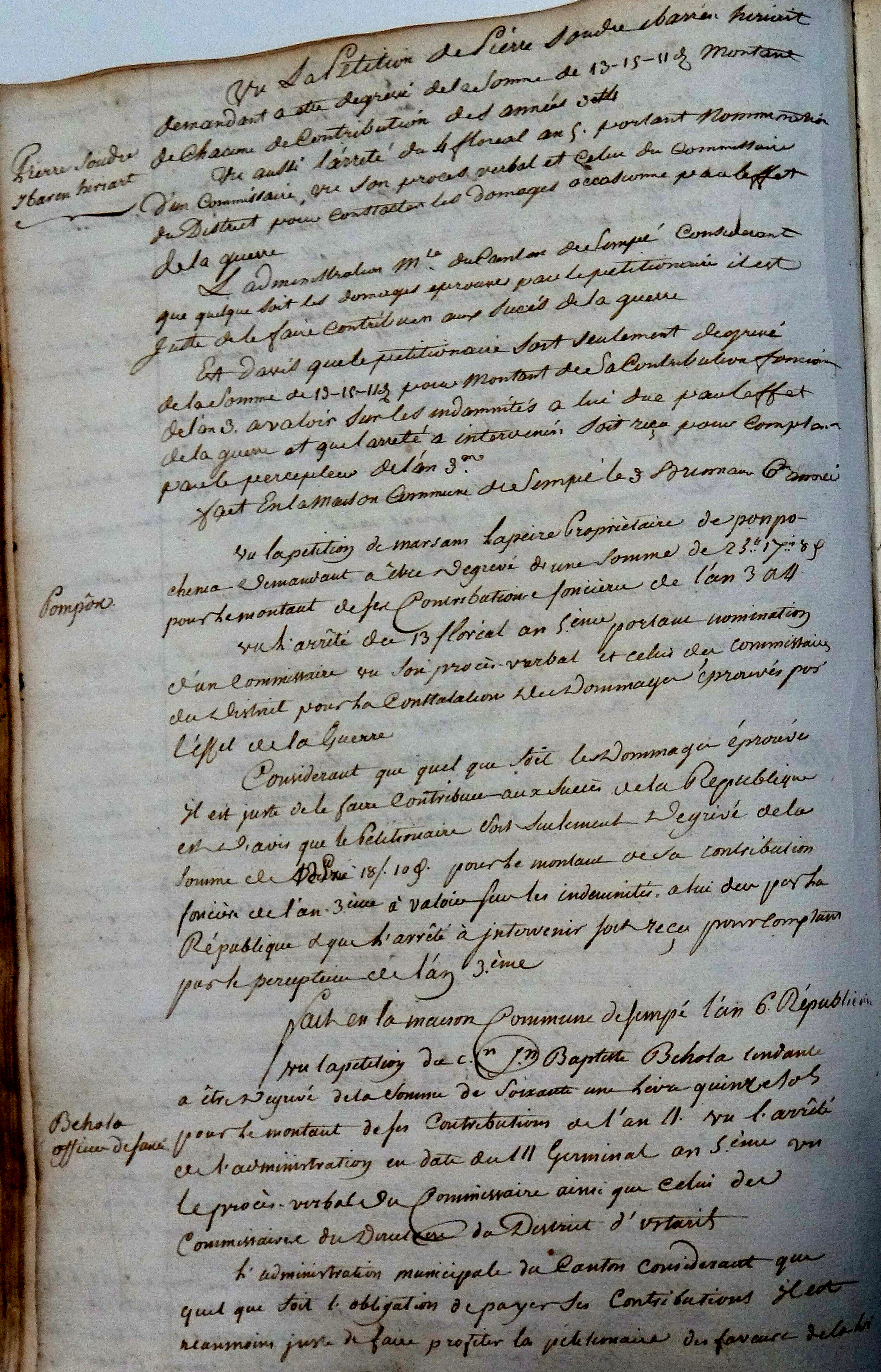 Photo des délibérations municipales n° 0318