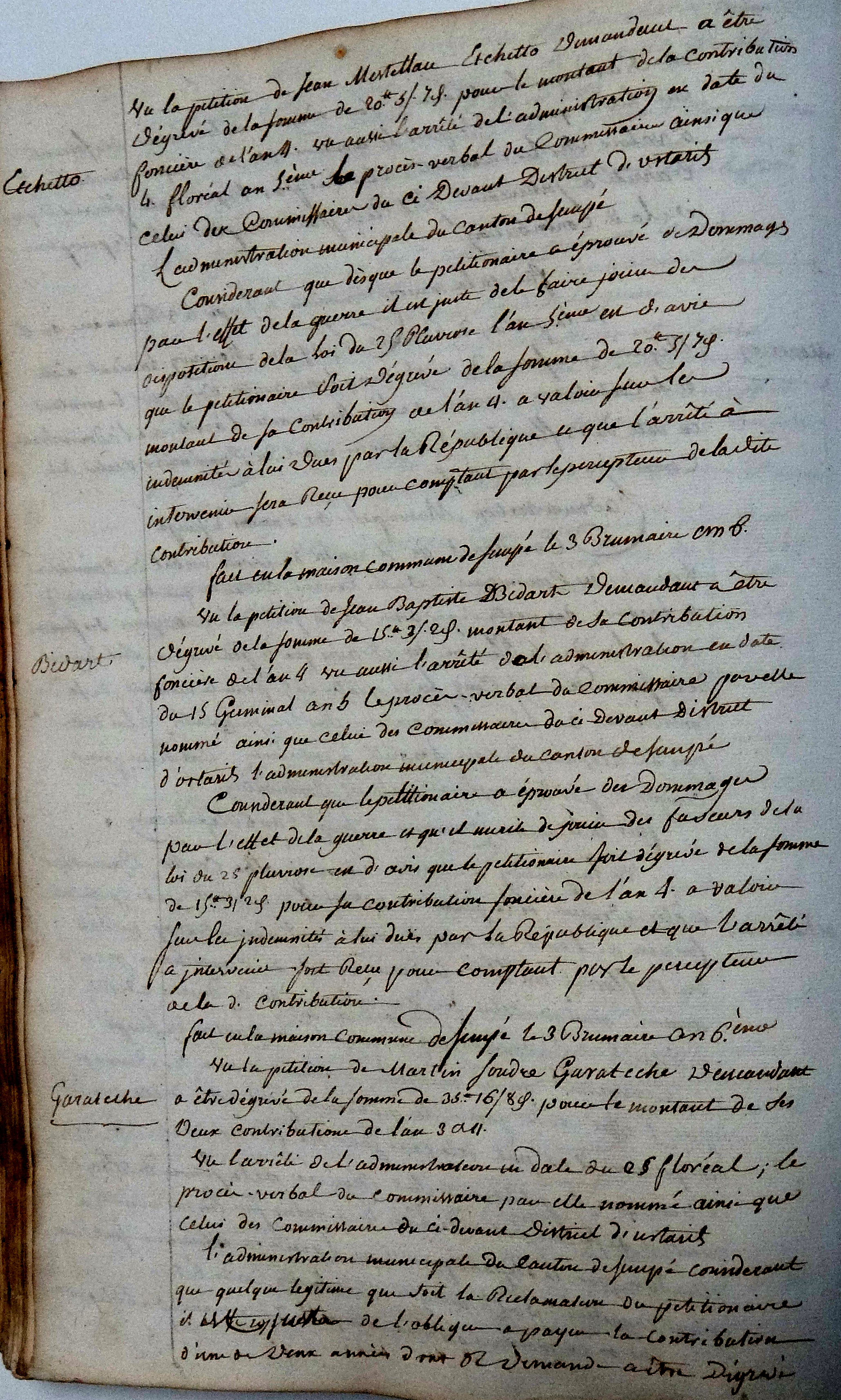 Photo des délibérations municipales n° 0320