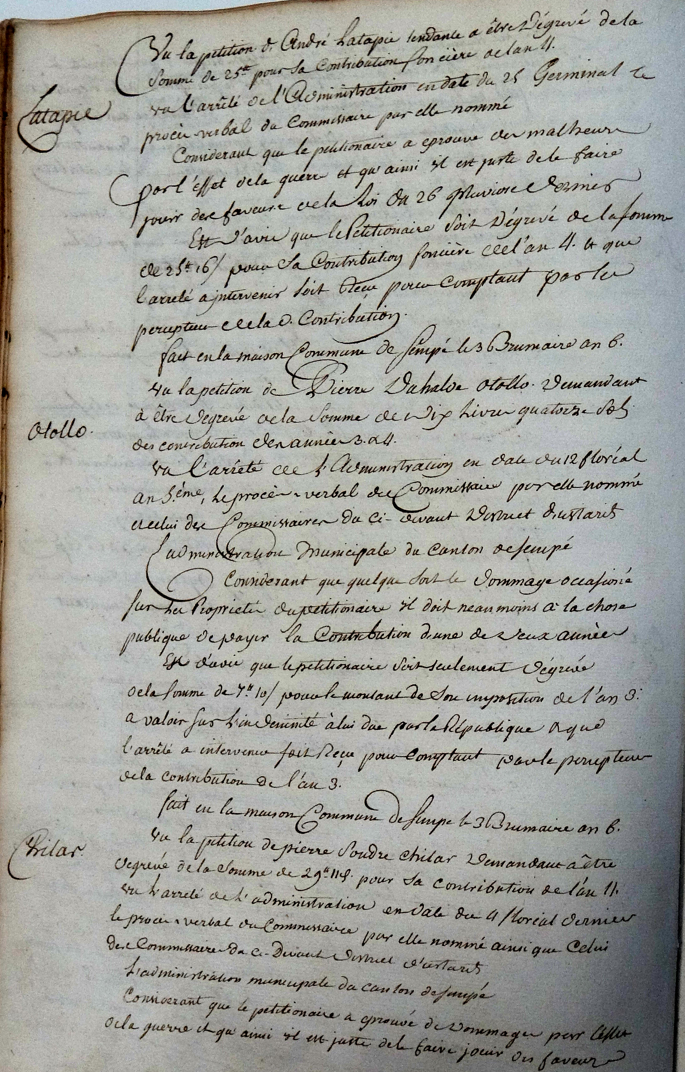 Photo des délibérations municipales n° 0324