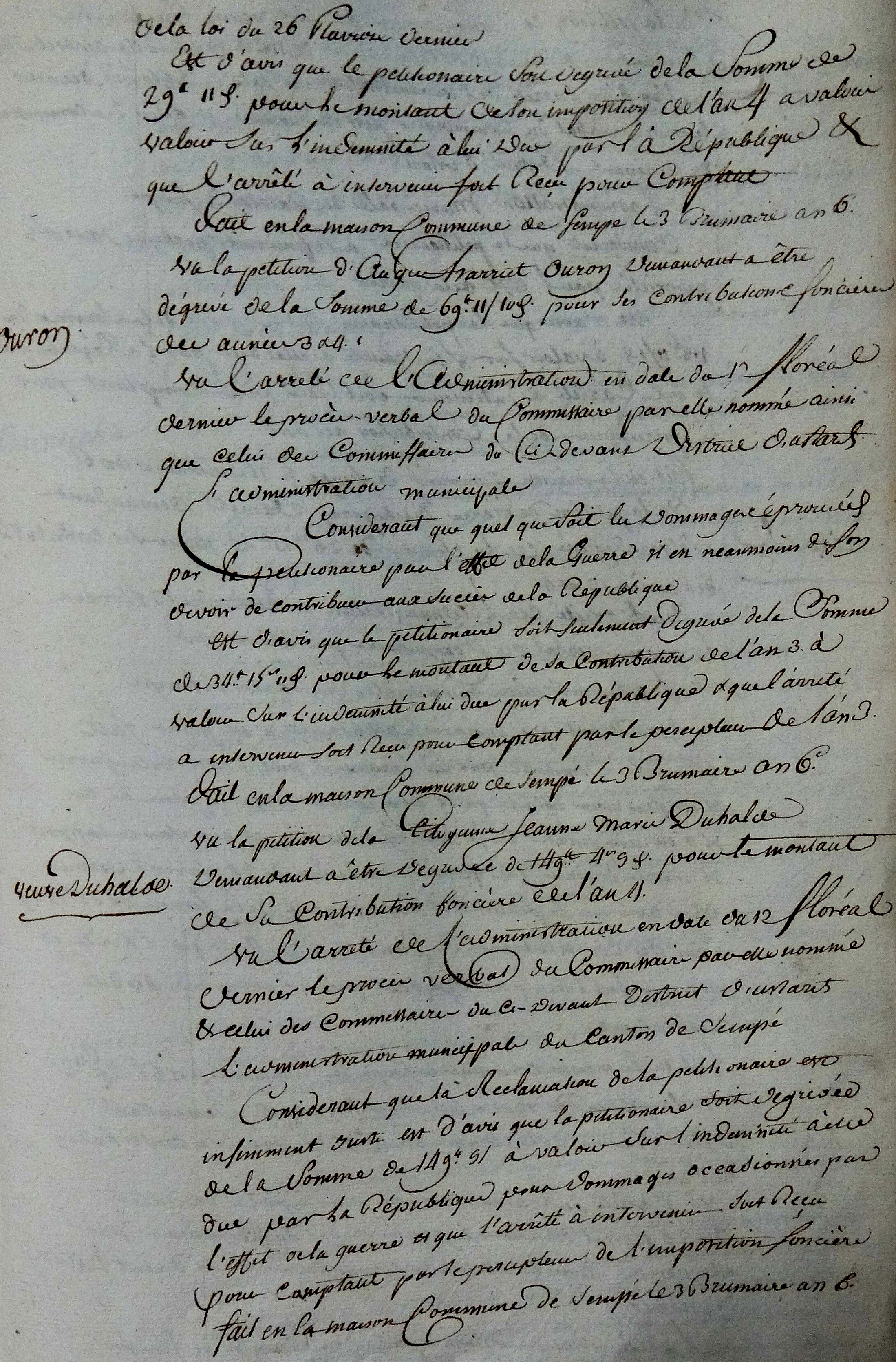 Photo des délibérations municipales n° 0325