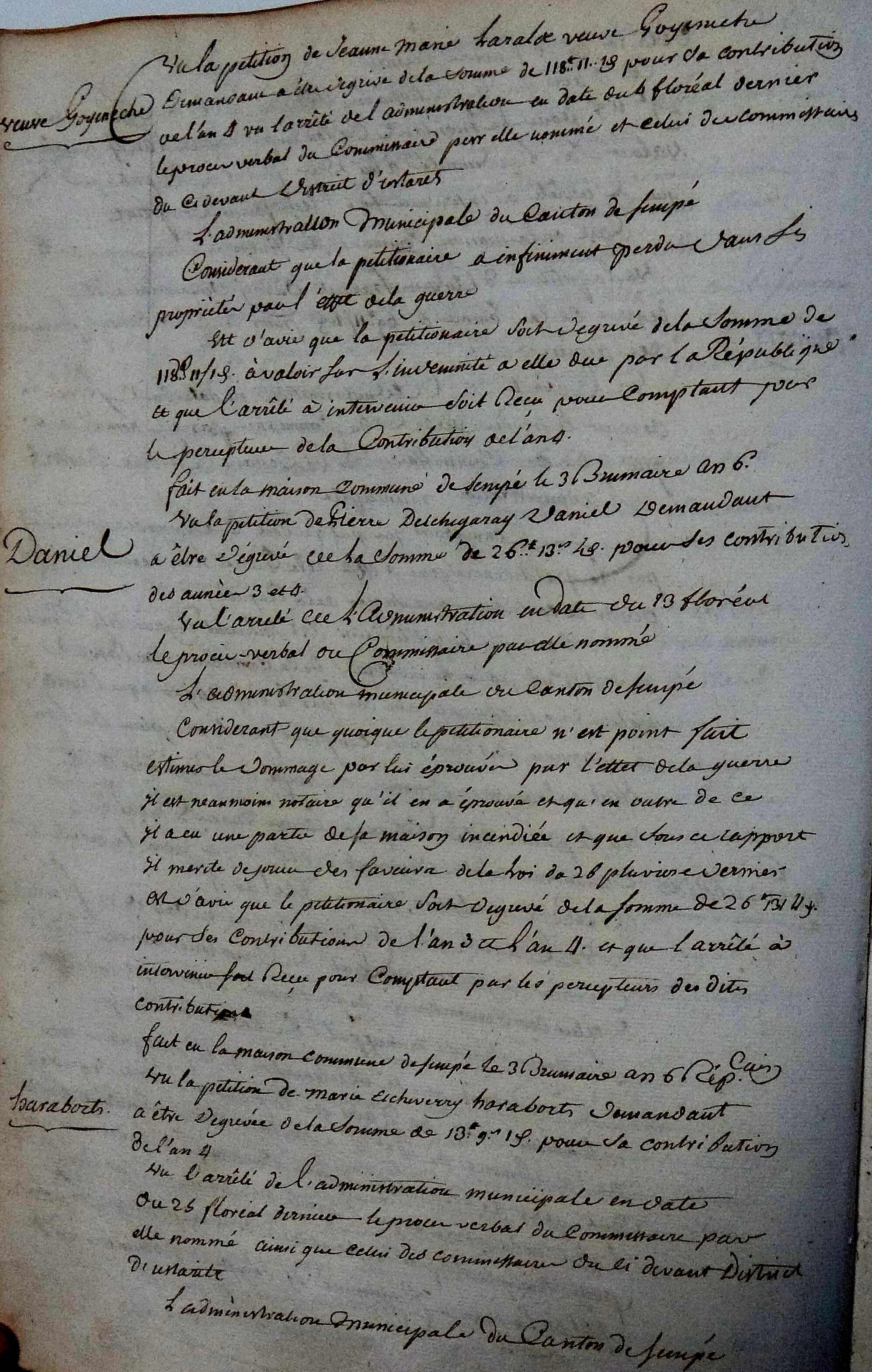 Photo des délibérations municipales n° 0326