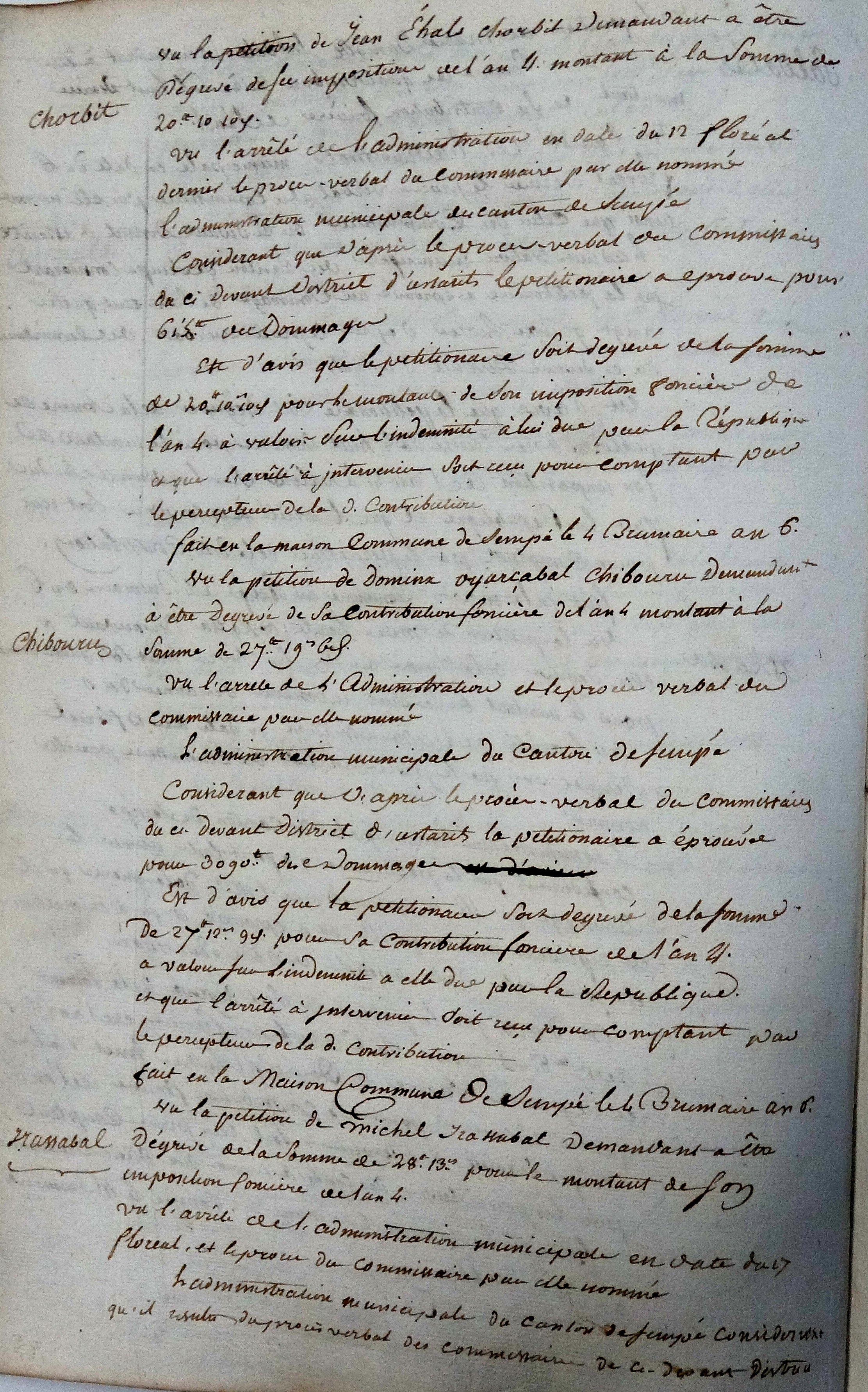 Photo des délibérations municipales n° 0344
