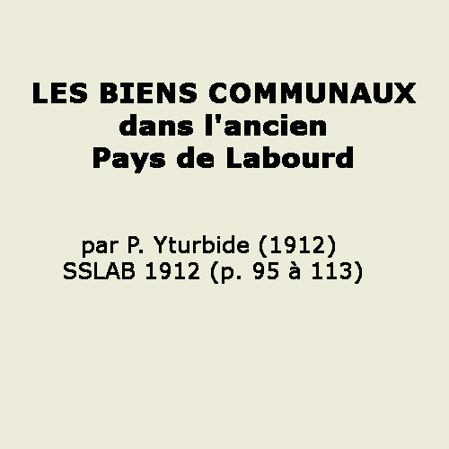 Biens Communaux en labourd